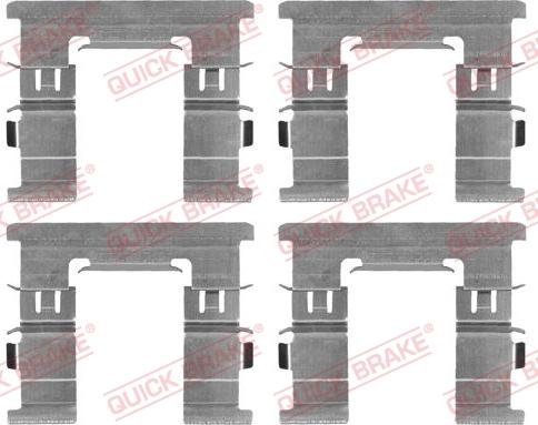 QUICK BRAKE 1091869 - Zestaw montażowy klocka hamulcowego