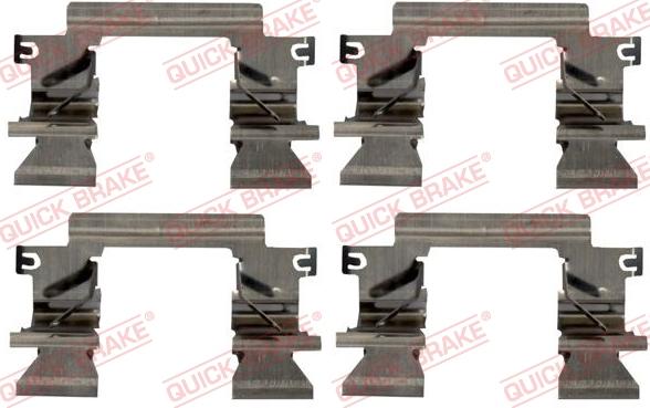 QUICK BRAKE 1091862 - ZESTAW INST. KLOCKÓW HAM. FORD P. RANGER 2.2-3.2 TDCI 11-