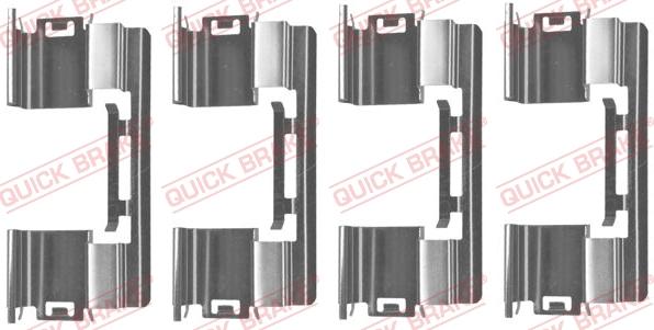 QUICK BRAKE 1091813 — Zestaw akcesoriów, klocki hamulcowe