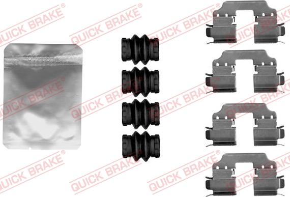 QUICK BRAKE 1091881 - ZESTAW INST. KLOCKÓW HAM. DB T. W176-W246-C117-R172 11-
