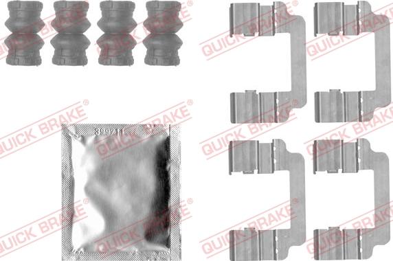 QUICK BRAKE 1091830 - ZESTAW INST. KLOCKÓW HAM. OPEL T. INSIGNIA 1.4-2.8 08-