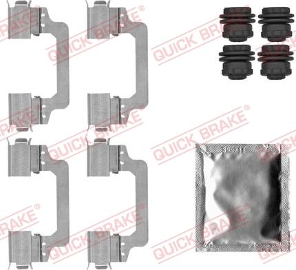 QUICK BRAKE 1091821 - Zestaw akcesoriów do klocków hamulcowych tarczowych, zawierający części potrzebne do montażu, naprawy lub serwisu