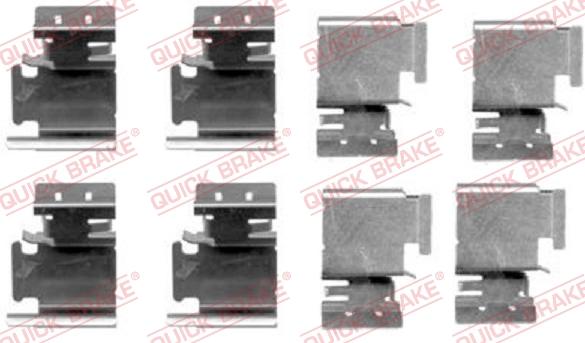 QUICK BRAKE 1091298 - ZESTAW INST. KLOCKÓW HAM. ALFA-AUDI-CITROEN-FIAT-FORD -OPEL-TOYOTA-VW
