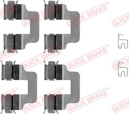 QUICK BRAKE 1091245 — Zestaw akcesoriów, klocki hamulcowe