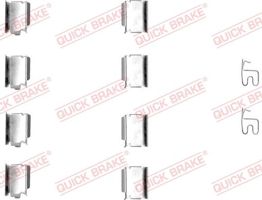 QUICK BRAKE 1091246 - ZESTAW INST. KLOCKÓW HAM. JEEP P.-T. CHEROKEE-RENEGADE-WRANGLER 07-