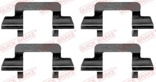 QUICK BRAKE 1091243 — Zestaw akcesoriów, klocki hamulcowe
