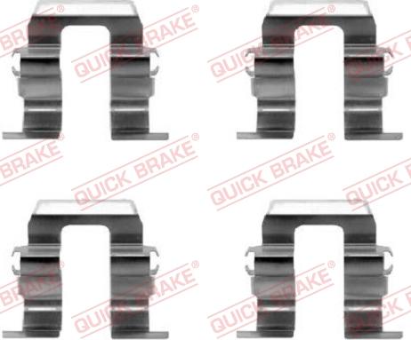 QUICK BRAKE 1091259 — Zestaw akcesoriów, klocki hamulcowe