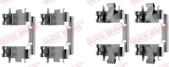 QUICK BRAKE 1091257 — Zestaw akcesoriów, klocki hamulcowe