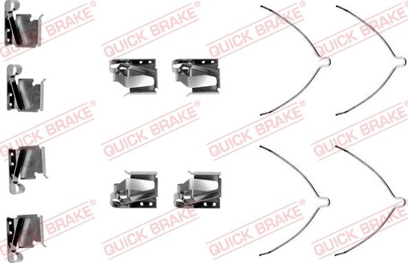 QUICK BRAKE 1091269 — Zestaw akcesoriów, klocki hamulcowe