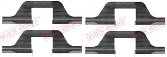QUICK BRAKE 1091263 — Zestaw akcesoriów, klocki hamulcowe