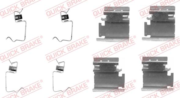 QUICK BRAKE 1091218 - ZESTAW INST. KLOCKÓW HAM. PEUGEOT P. 1007-2008-206-207-208-3008-301-307-308-BOXER-PARTNER 96-