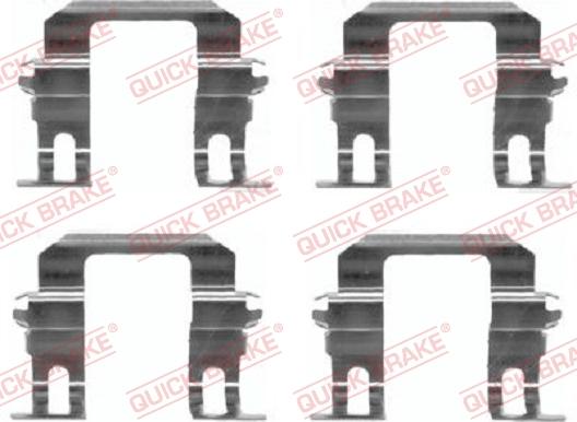 QUICK BRAKE 1091275 - ZESTAW INST. KLOCKÓW HAM. OPEL T. FRONTERA A-B 92-
