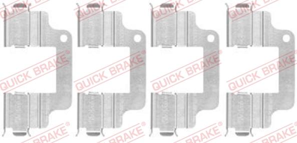 QUICK BRAKE 1091740 - ZESTAW INSTAL.KLOCKOW HAM.-T-FREELANDER