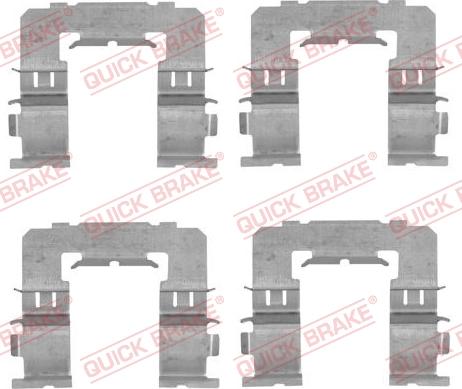 QUICK BRAKE 1091742 — Zestaw akcesoriów, klocki hamulcowe