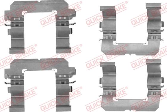 QUICK BRAKE 1091756 - ZESTAW INST. KLOCKÓW HAM. SUBARU LEGACY-OUTBACK-TRIBECA 2.0-3.6 03-