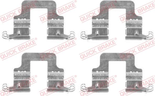 QUICK BRAKE 1091766 — Zestaw akcesoriów, klocki hamulcowe