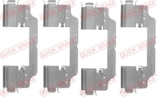 QUICK BRAKE 1091716 - ZESTAW INST. KLOCKÓW HAM. CITROEN P. JUMPY 1.6-2.0 HDI 07-