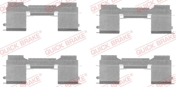 QUICK BRAKE 1091729 - ZESTAW INST. KLOCKÓW HAM. PEUGEOT P. BOXER 06-