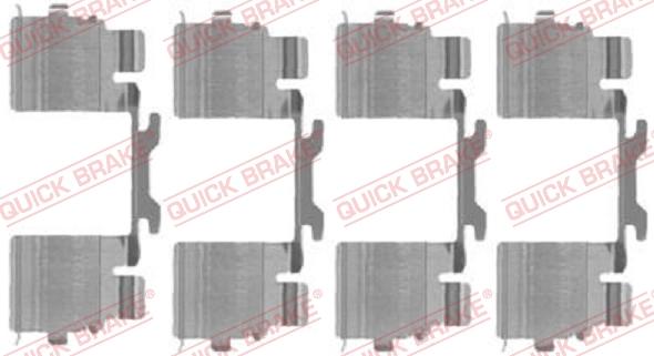 QUICK BRAKE 1091725 — Zestaw akcesoriów, klocki hamulcowe