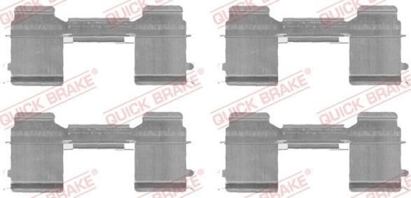 QUICK BRAKE 1091726 - ZESTAW INST. KLOCKÓW HAM. CITROEN JUMPER 230#