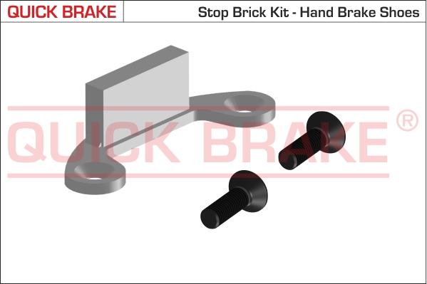 QUICK BRAKE 105-0481 - SPRĘŻYNY SZCZĘK HAM. VOLVO C70- S60- S70- S80- V70 II- XC70 98-
