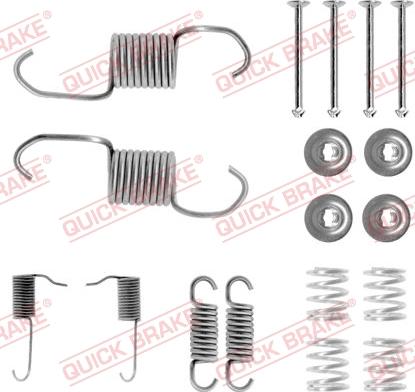 QUICK BRAKE 105-0696 - SPRĘŻYNY SZCZĘK HAM. MITSUBISHI T. L200-L300-PAJERO 83-00