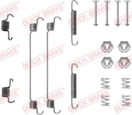 QUICK BRAKE 105-0657 - SPRĘŻYNY SZCZĘK HAM. RENAULT MEGANE-RAPID 96-03