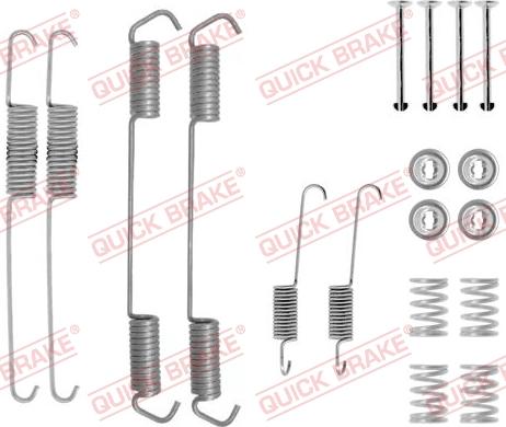 QUICK BRAKE 1050689 - Sprężyny, zaciski, sworznie, elementy regulacyjne, wsporniki...