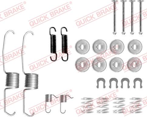 QUICK BRAKE 1050637 - Zestaw montażowy szczęk hamulcowych