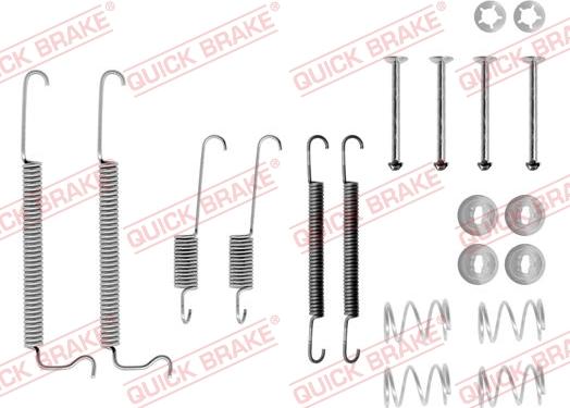 QUICK BRAKE 1050629 - Zestaw montażowy szczęk hamulcowych