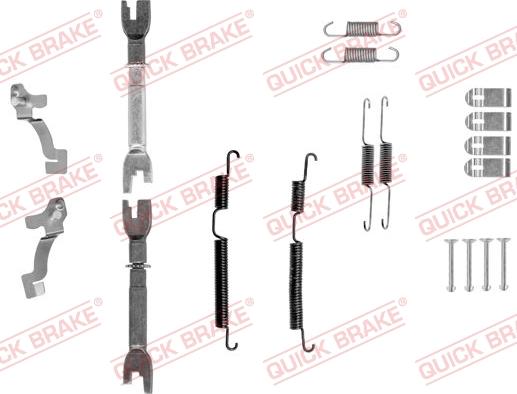 QUICK BRAKE 105-0045S - Zestaw montażowy szczęk hamulcowych