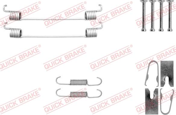 QUICK BRAKE 105-0040 — Zestaw dodatków, szczęki hamulcowe