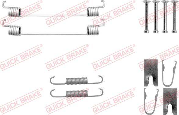 QUICK BRAKE 105-0042 — Zestaw dodatków, szczęki hamulcowe