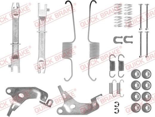 QUICK BRAKE 105-0003S - Zestaw montażowy szczęk hamulcowych