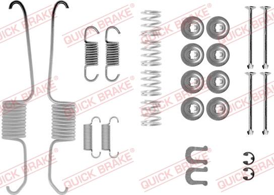QUICK BRAKE 105-0003 — Zestaw dodatków, szczęki hamulcowe