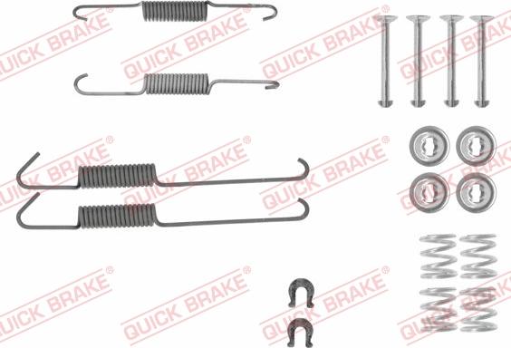 QUICK BRAKE 105-0002 - SPRĘŻYNY SZCZĘK HAM. TOYOTA IQ 09-