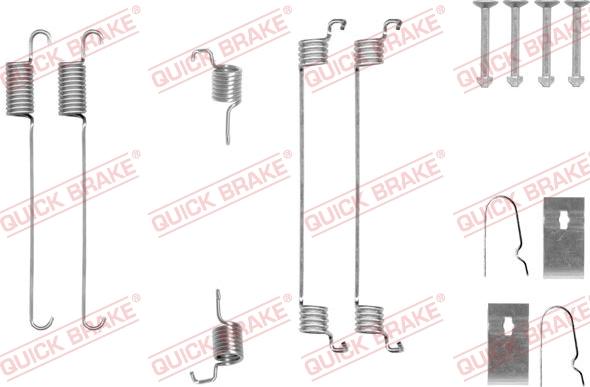 QUICK BRAKE 105-0007 - SPRĘŻYNY SZCZĘK HAM. SUZUKI ALTO 1.0 09-14