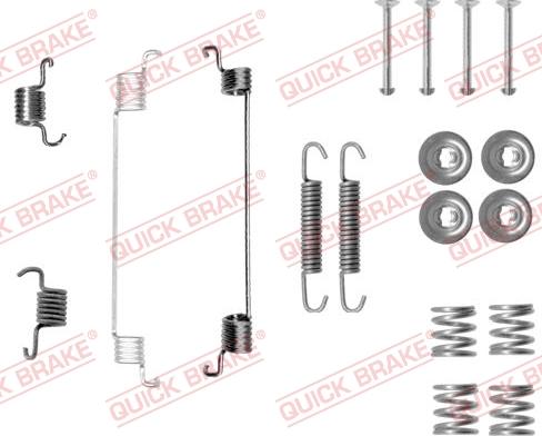 QUICK BRAKE 105-0014 - SPRĘŻYNY SZCZĘK HAM. FIAT 500-PANDA 03-
