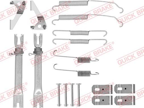 QUICK BRAKE 105-0015S — Zestaw dodatków, szczęki hamulcowe