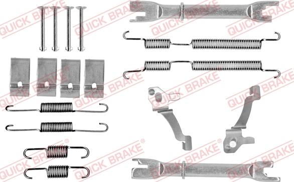 QUICK BRAKE 105-0017S — Zestaw dodatków, szczęki hamulcowe