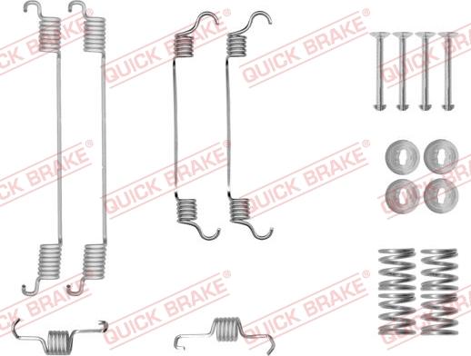 QUICK BRAKE 105-0034 - SPRĘŻYNY SZCZĘK HAM. SUZUKI SX4 1.5-2.0 DDIS 06-