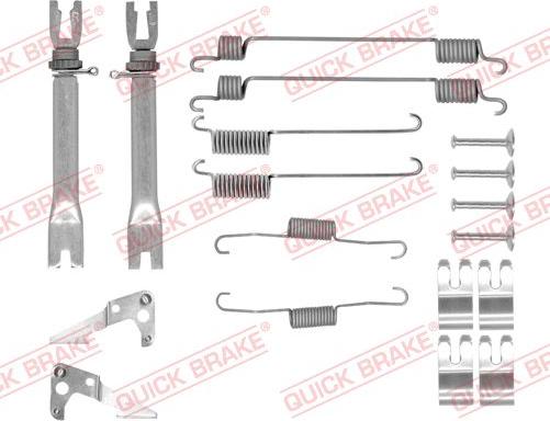 QUICK BRAKE 105-0030S — Zestaw dodatków, szczęki hamulcowe