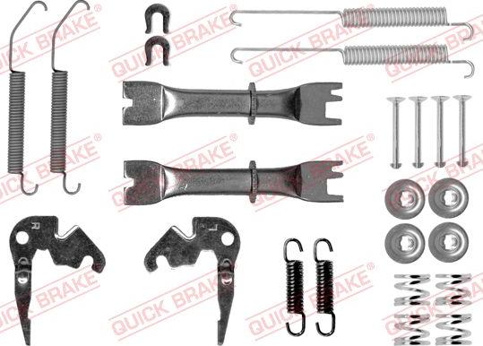 QUICK BRAKE 105-0033S — Zestaw dodatków, szczęki hamulcowe