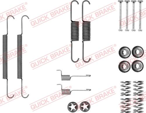 QUICK BRAKE 105-0037 — Zestaw akcesoriów, szczęki hamulcowe hamulca postojowego