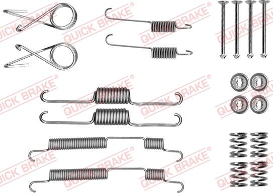 QUICK BRAKE 105-0022 - SPRĘŻYNY SZCZĘK HAM. HYUNDAI SONATA 1.8-2.7 93-04