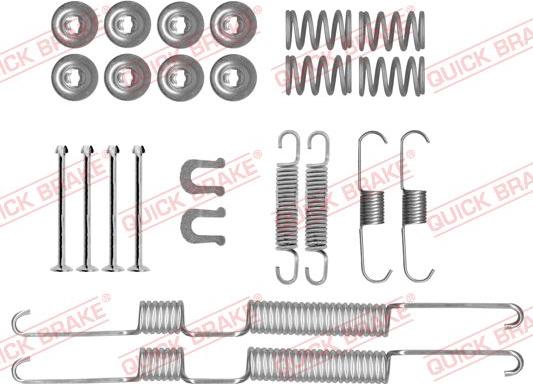 QUICK BRAKE 105-0074 — Zestaw dodatków, szczęki hamulcowe