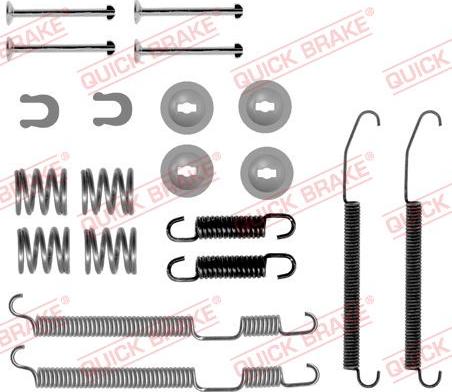 QUICK BRAKE 105-0075 — Zestaw dodatków, szczęki hamulcowe