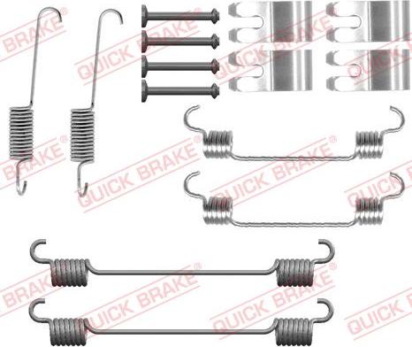 QUICK BRAKE 105-0076 — Zestaw dodatków, szczęki hamulcowe