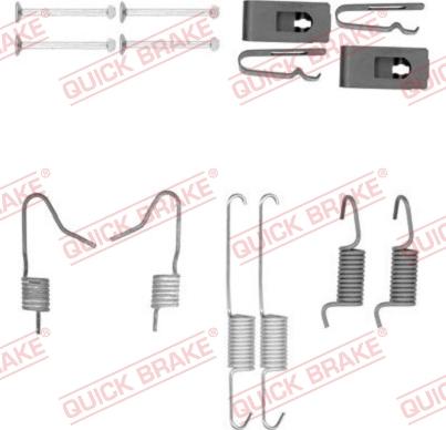 QUICK BRAKE 105-0898 - Zestaw montażowy szczęk hamulcowych