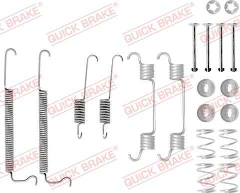 QUICK BRAKE 1050849 - SPRĘŻYNY SZCZĘK HAM. CHEVROLET AVEO